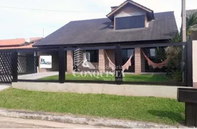 Casa com 3 quartos à venda na santa catarina , baia, avenida passo fundo e santa maria, 7, praia paraíso, torres por r$ 640.000