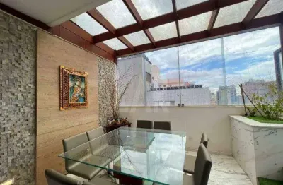 Cobertura à venda, 3 quartos, 1 suíte, 2 vagas, funcionários - belo horizonte/mg