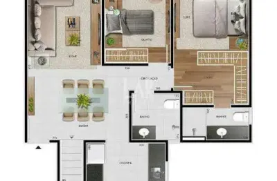 Apartamento à venda, 2 quartos, 1 suíte, 2 vagas, castelo - belo horizonte/mg
