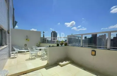 Cobertura à venda, 3 quartos, 1 suíte, 2 vagas, lourdes - belo horizonte/mg