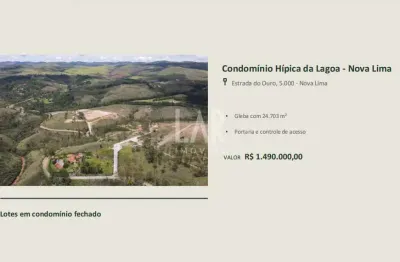 Lote em condomínio à venda, área rural de nova lima - nova lima/mg