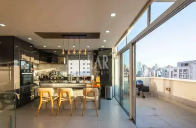 Cobertura à venda, 2 quartos, 1 suíte, 2 vagas, santo agostinho - belo horizonte/mg