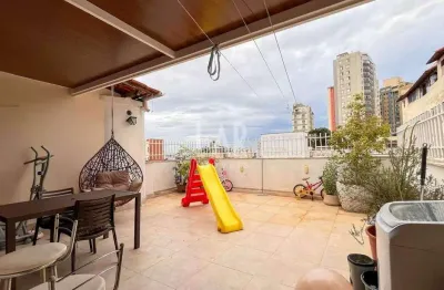 Cobertura à venda, 3 quartos, 1 suíte, 2 vagas, Sagrada Família - Belo Horizonte/MG