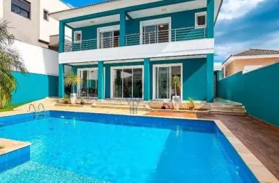 Casa com 5 dormitórios à venda, 356 m² por r$ 2.900.000,00 - new ville - santana de parnaíba/sp