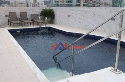 Apartamento com 2 dormitórios à venda, 69 m² por r$ 695.000,00 - boqueirão - santos/sp