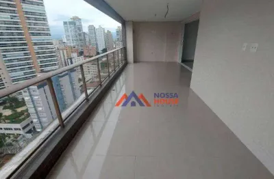 Apartamento com 3 dormitórios à venda, 210 m² por r$ 3.300.000,00 - embaré - santos/sp