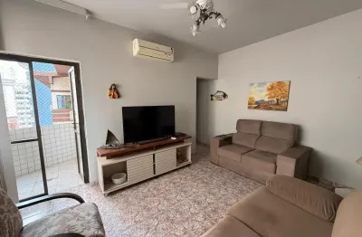 Apartamento de 1 dormitório com varanda frente mar no gonzafga