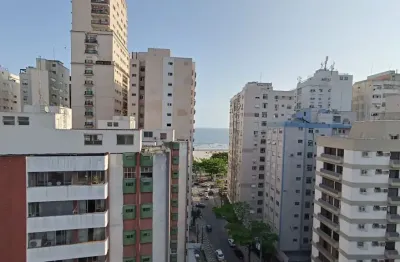 Apartamento com 2 quartos (2 suítes), na quadra da praia, gonzaga, santos/sp