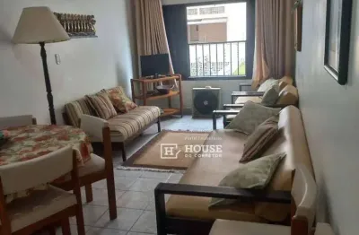 Apartamento com 2 dormitórios para alugar, 74 m² por r$ 300,01/dia - vila alzira - guarujá/sp