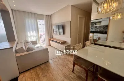 Apartamento com 2 dormitórios à venda, 49 m² por r$ 335.000,00 - castelo - santos/sp