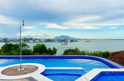 Luxuosa casa duplex 4 suítes no morro do moreno com vista única!