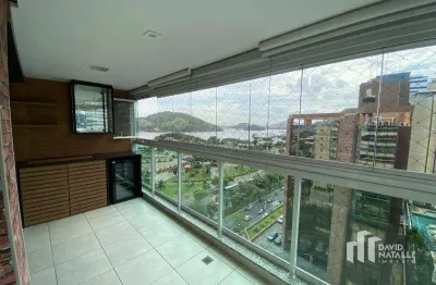 Apartamento com 3 quartos e vista para o mar para alugar, 98 m² por r$ 6.747/mês - enseada do suá - vitória/es