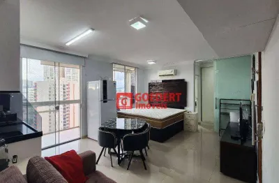 Apartamento studio condomínio first com 1 dormitório para alugar, 38 m² por r$ 3.305/mês - vila augusta - guarulhos/sp  mobiliado!!