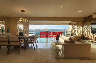 Apartamento condomínio helbor classic mobiliado com 3 suítes à venda, 169 m² por r$ 2.480.000 - bosque maia - guarulhos/sp