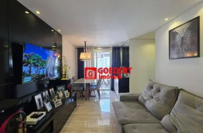 Apartamento condomínio forever residence resort com 2 dormitórios sendo 1 suíte à venda, 61 m² por r$ 485.000 - vila barros - guarulhos/sp
