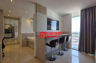 Apartamento studio condomínio first com 1 dormitório para alugar, 38 m² por r$ 3.500/mês - vila augusta - guarulhos/sp mobiliado