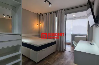 Apartamento studio condomínio helbor patteo bosque maia com 1 dormitório para alugar, 28 m² por r$ 3.650/mês - bosque maia - guarulhos/sp