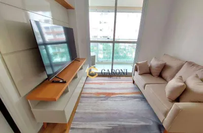 Apartamento mobiliado com utensílios com 1 dormitório à venda, 41 m² - barra funda - são paulo/sp