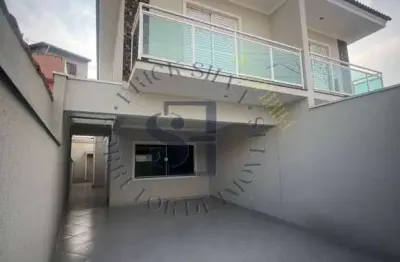 Lindo sobrado novo com 03 suítes e 04 vagas em osasco, bela vista.