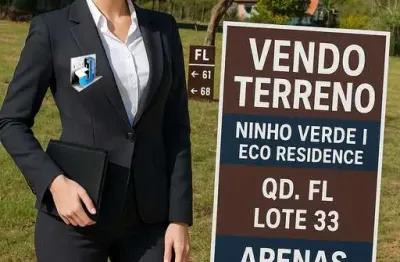 Excelente terreno à venda no condomínio ninho verde i eco residence,