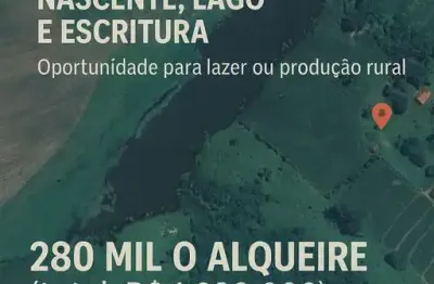 Sítio à venda com 6 alqueires, lago natural, nascente e escritura registrada – uma oportunidade rara com alto potencial