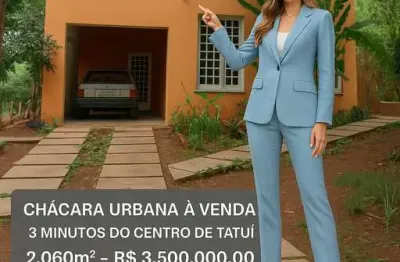 Exclusiva chácara urbana com 2.060m² no coração de tatuí – venda direta, escritura registrada