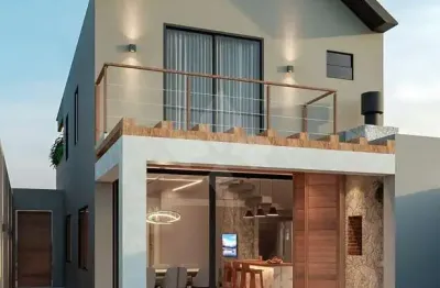 Casa em condomínio fechado com 3 quartos à venda na delegado manoel frontino, 4626, pinguirito, garopaba por r$ 980.000