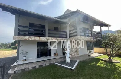 Casa com 4 quartos à venda no testo rega, pomerode , 258 m2 por r$ 1.250.000