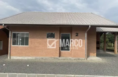 Casa em condomínio fechado com 3 quartos à venda no pomerode fundos, pomerode , 107 m2 por r$ 490.000