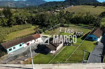 Terreno à venda no testo rega, pomerode , 1165 m2 por r$ 338.000