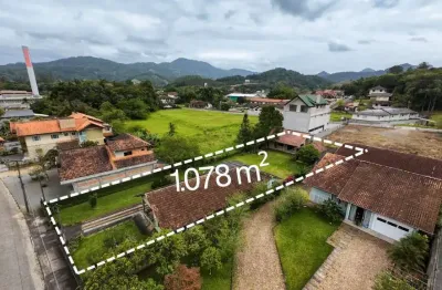 Terreno à venda no testo rega, pomerode , 1078 m2 por r$ 585.000