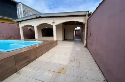 Casa para venda, peruíbe / sp- com churrasqueira e piscina