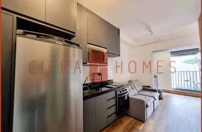 Studio mobiliado à venda, 35 m² com uma vaga, no bairro jardim paulista, pronto para morar.