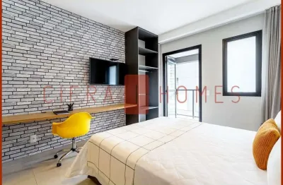 Studio para locação, todo mobiliado, impecável, no melhor de pinheiros