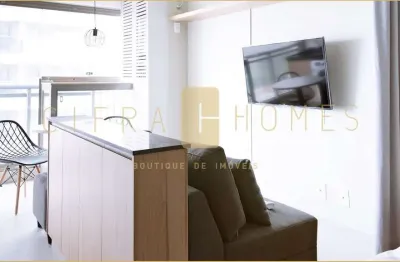 Apartamento mobiliado 1 dormitório, sacada, 1 vaga, em excelente localização