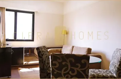 Flat mobiliado à venda, com 35m², totalmente mobiliado e localizado no coração do jardim paulista.