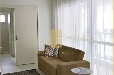 Apartamento para locação, com ou sem mobília, 1 dormitório, área de serviço integrada e 1 vaga de g