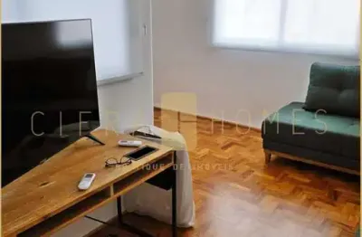 Apartamento estilo europeu para locação, mobiliado com 2 dormitórios, suíte, cozinha integrada