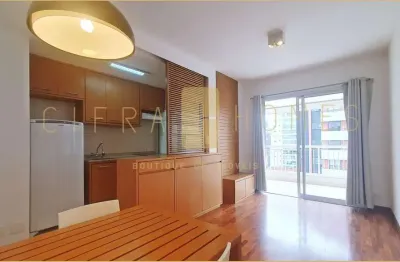 Apartamento para locação, com 47m², 1 suíte, 1 vaga, lazer completo, no brooklin