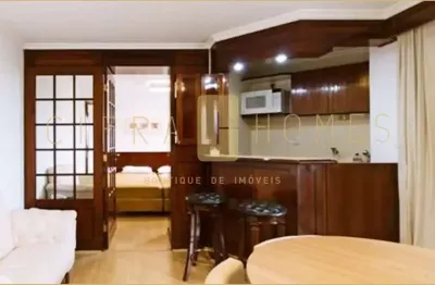 Apartamento para locação e venda, 1 dormitório, vaga e varanda, em localização privilegiada, próxim