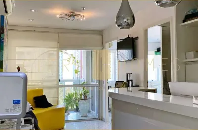 Sala comercial para venda ou locação, com 51m², 2 salas, varanda, 1 vaga de garagem, em  moema