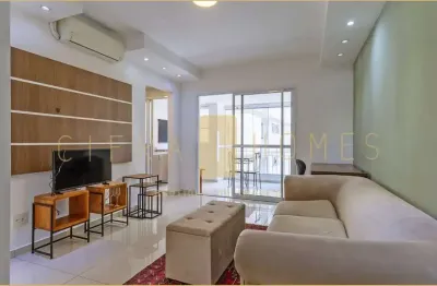 Apartamento mobiliado de 48m² com suíte, vaga e lazer no melhor do jardins.