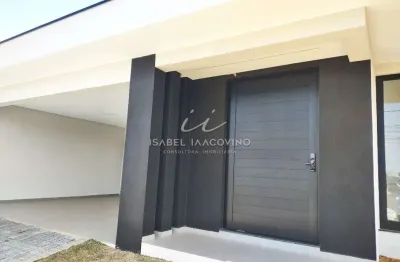 Casa nova térrea  à venda, 285m², no condomínio campo de toscana em vinhedo-sp