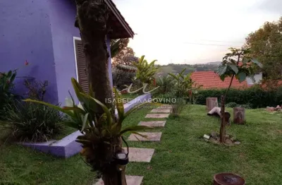 Linda casa estilo rústico à venda, condomínio vale da santa fé, vinhedo-sp