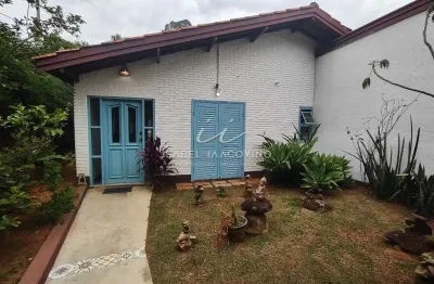 Linda casa estilo rústico à venda, condomínio vale da santa fé, vinhedo-sp