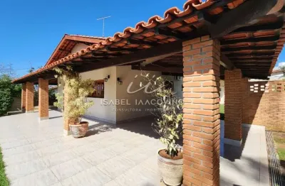 Casa térrea, 274m²,  para locação no condomínio marambaia em vinhedo/sp.