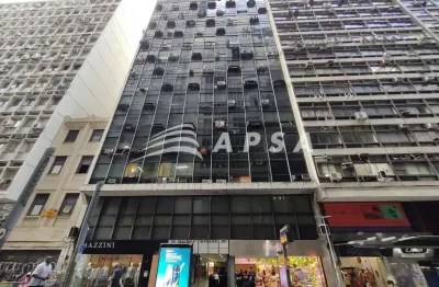 Ótima sala comercial, com banheiro, 30 m2, em frente ponto do vlt, av. rio branco, excelente localiz
