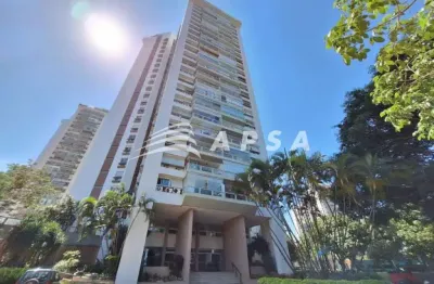 Excelente apartamento de 125 m², composto de varanda c/ churrasqueira, vista para o mar, sala, 3 qua