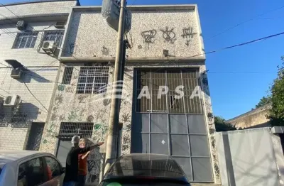 Excelente galpão, para aluguel, na rua mabá - parada de lucas.  o espaço possui 400m², sendo 350m² d