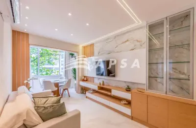 No coração do leblon, em plena avenida bartolomeu mitre, encontra-se um impecável apartamento de 85m